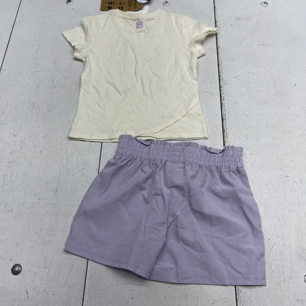 Avalanche Girls 6X Purple 2 Piece Tee & Shorts Set Sleep Under The Stars